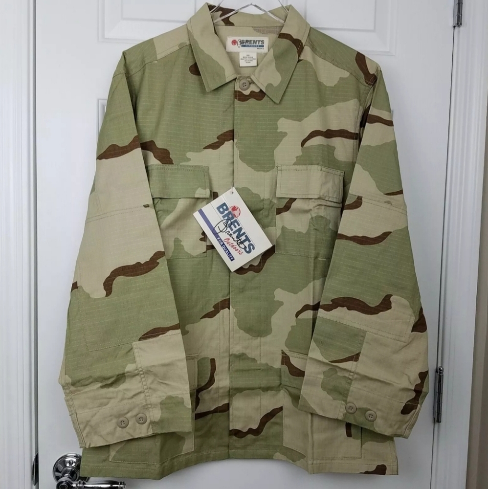 Brents Outdoors Men Med Desert Ripstop BDU Jacket - Picture 1 of 8